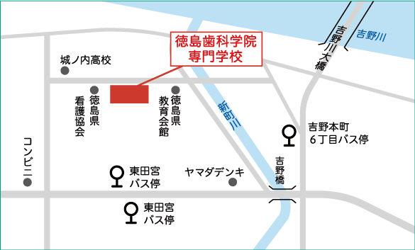 バス停と周辺地図