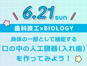 【2026年6月21日開催】シカガクオープンキャンパス☆歯科技工士科